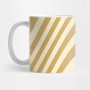 Golden Warm Zebra Grooves Abstract Pattern Mug